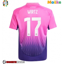 Moške Nogometnih dresov Nemčija Florian Wirtz #17 Gostujoči EP 2024 Kratki rokavi